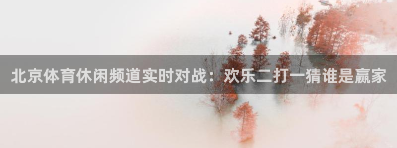 北京体育休闲频道实时对战：欢乐二打一猜谁是赢家