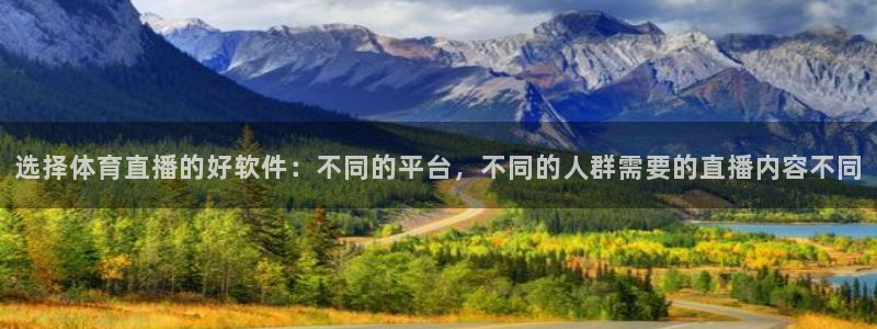 选择体育直播的好软件：不同的平台，不同的人群需要的直播内容不同