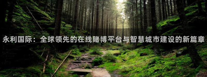 永利国际：全球领先的在线赌博平台与智慧城市建设的新篇章