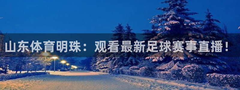 山东体育明珠：观看最新足球赛事直播！